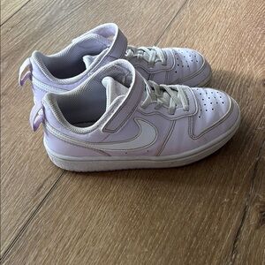 Nike Court Borough Low Recraft Stretch Lace Shoes light purple/white size 13